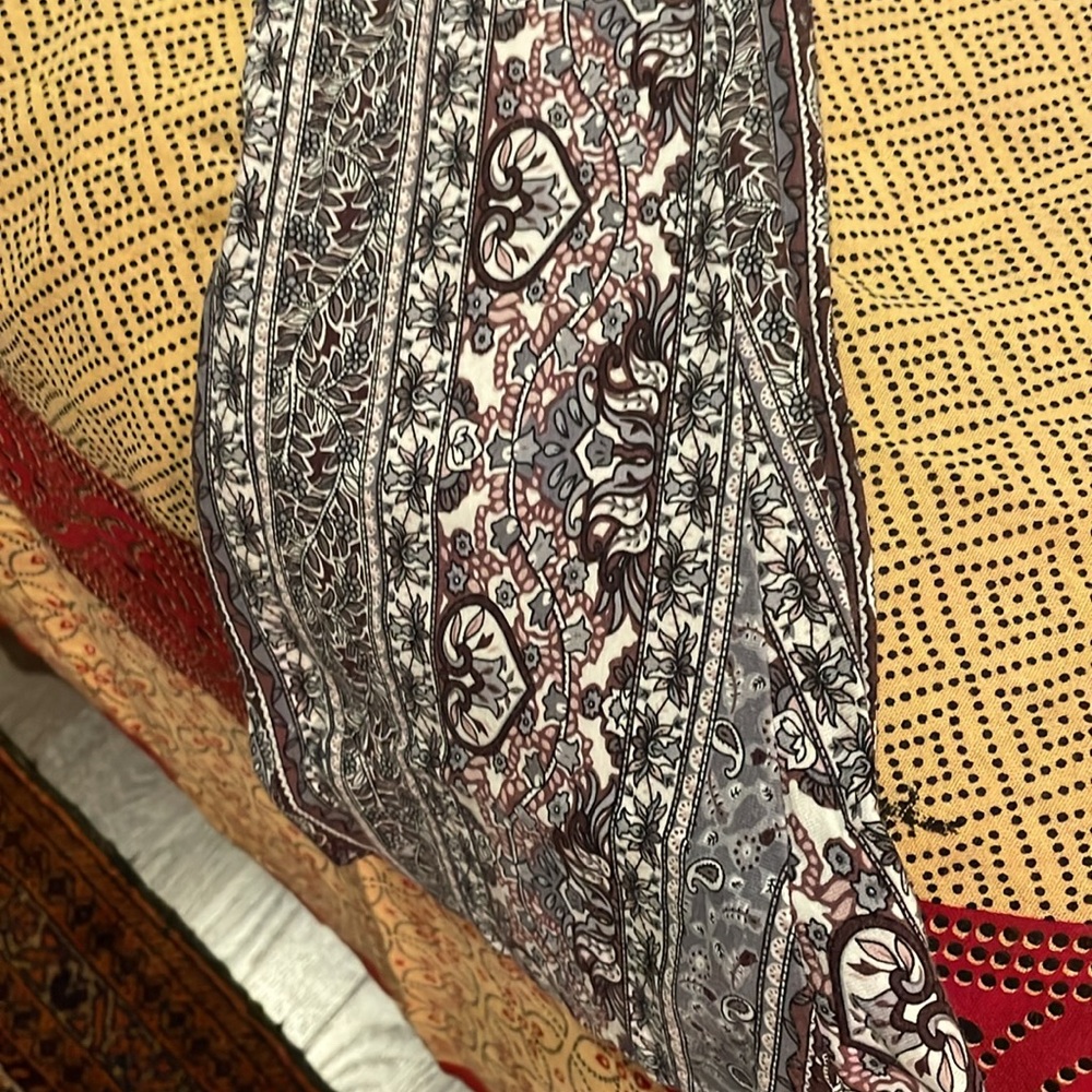 Jaase flare print elastic waist pants - Picture 3 of 6